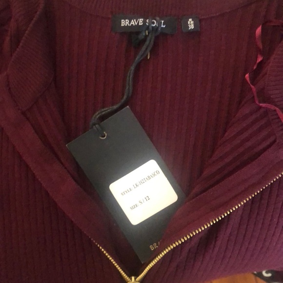 ๐HOST PICK๐ ASOS Brave Soul "Goswell" Burgundy Sweater Dress - Picture 8 of 11